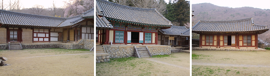 Eungjindang Hall·Jinyeongdang Hall·Dalmajeon Hall·Mitajeon Hall